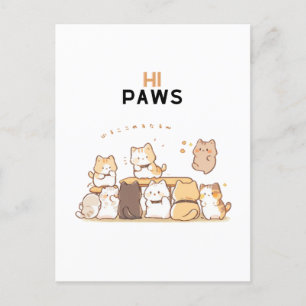 Carte Postale Salut les pattes
