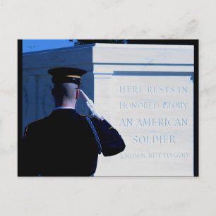 Carte Postale Salut, Tombe du soldat inconnu