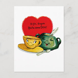 Carte Postale Salut Ya Sugar, Tu es un Plat !