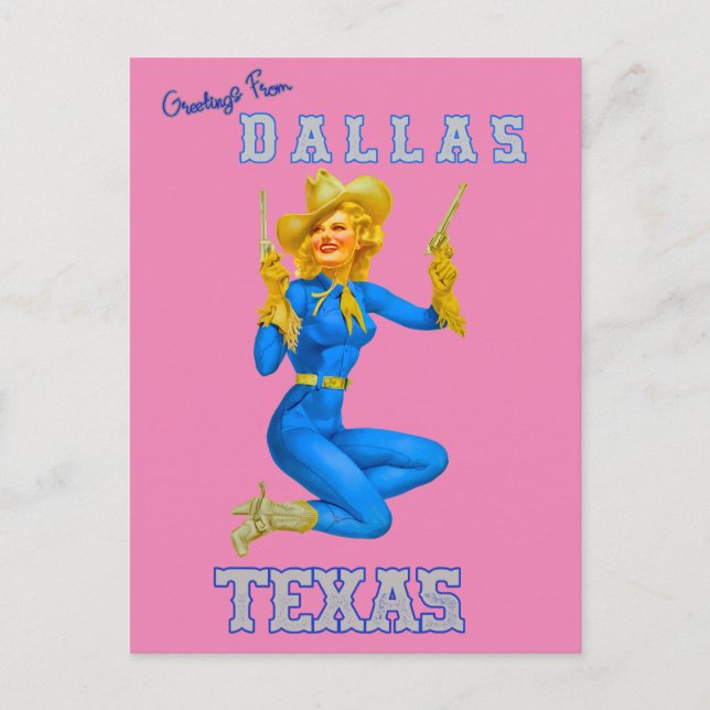 Carte Postale Salutation de Dallas Texas Postcard (Devant)