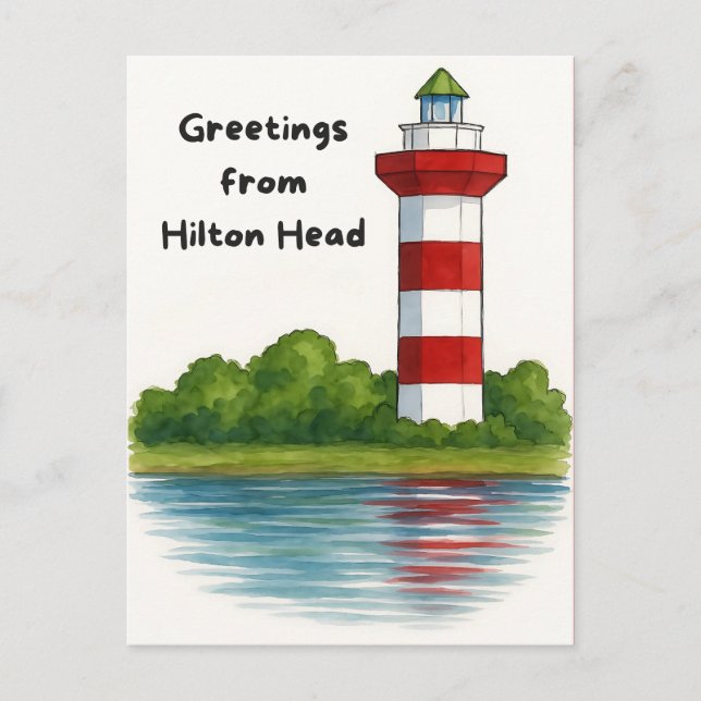 Carte Postale Salutation de Hilton Head Island 2025 (Devant)