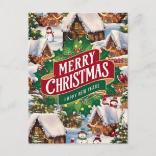 Carte Postale Salutation de Noël