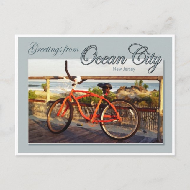 Carte Postale Salutation de Ocean City, NJ (Devant)