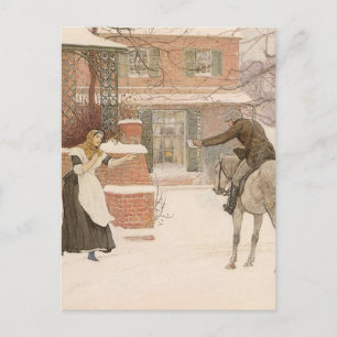 Carte Postale Salutation du facteur par Robert Walker Macbeth