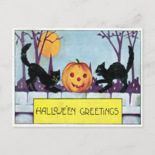 Carte Postale Salutation Hallowe'en