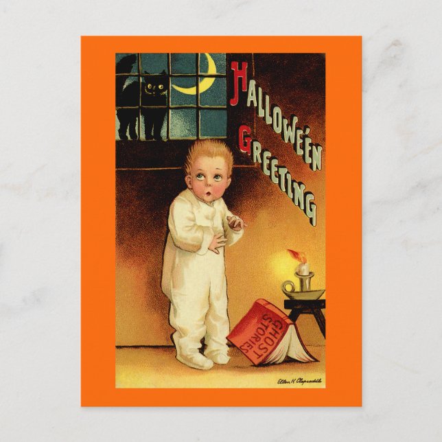 Carte Postale Salutation Halloween (Devant)