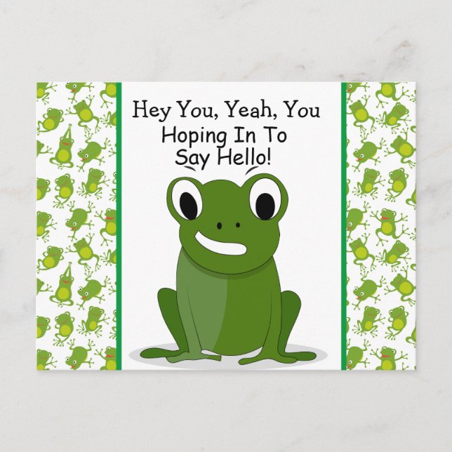 Carte Postale Salutation Mignonne (Devant)