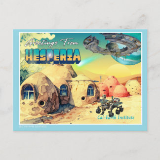 Carte Postale Salutation Rétro d'Hesperia CalEarth 2