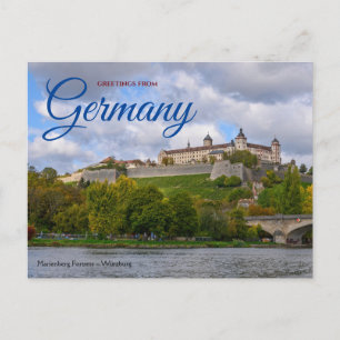 Carte Postale Salutations d'Allemagne Marienberg Würzburg
