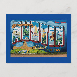 Carte Postale Salutations d'Austin, Texas