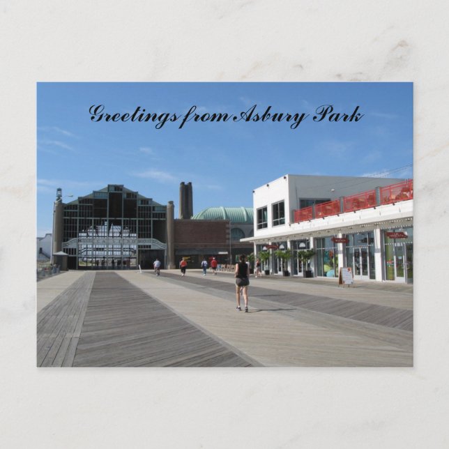 Carte Postale Salutations de Asbury Park, NJ (Devant)