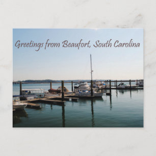 Carte Postale Salutations de Beaufort, SC