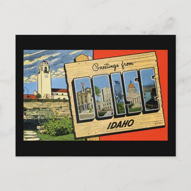 Carte Postale Salutations de Boise Idaho (Devant)