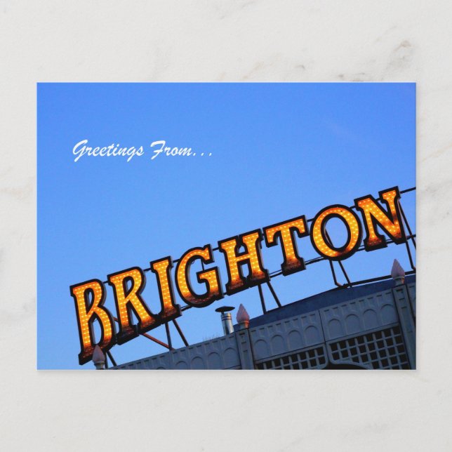 Carte Postale Salutations de BRIGHTON (Devant)