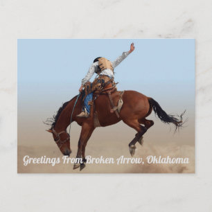 Carte Postale Salutations De Broken Arrow, Oklahoma Postcard