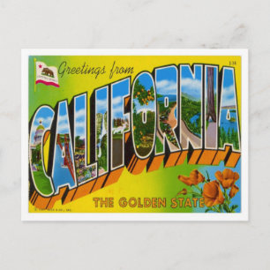 Carte Postale Salutations De Californie Des États-Unis