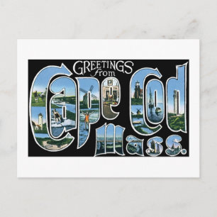 Carte Postale Salutations de Cape Cod, messe !