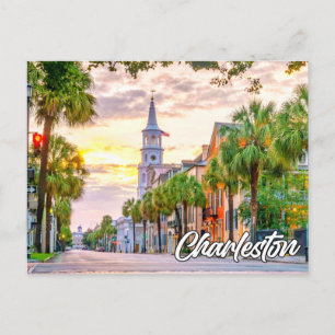 Carte Postale Salutations De Charleston, Caroline Du Sud, États-