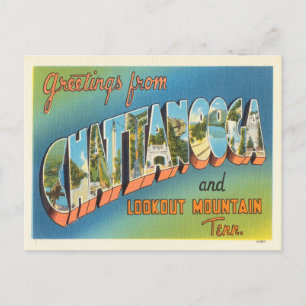 Carte Postale Salutations de Chattanooga et Lookout Mountain