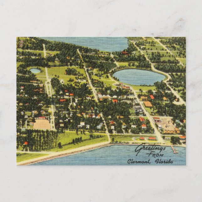 Carte Postale Salutations de Clermont, Floride (Devant)