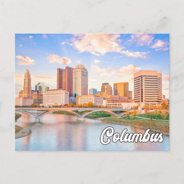 Carte Postale Salutations De Columbus, Ohio, États-Unis (Devant)