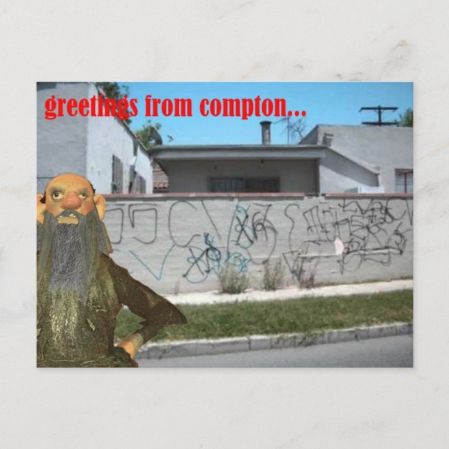 Carte Postale salutations de compton (Devant)