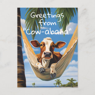 Carte Postale Salutations de "Cow-abana"