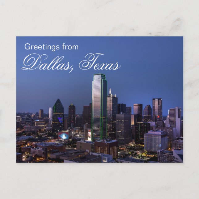 Carte Postale Salutations de Dallas, Texas Postcard (Devant)