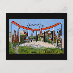 Carte Postale Salutations de Denver Colorado