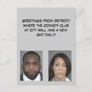 Carte Postale Salutations De Détroit