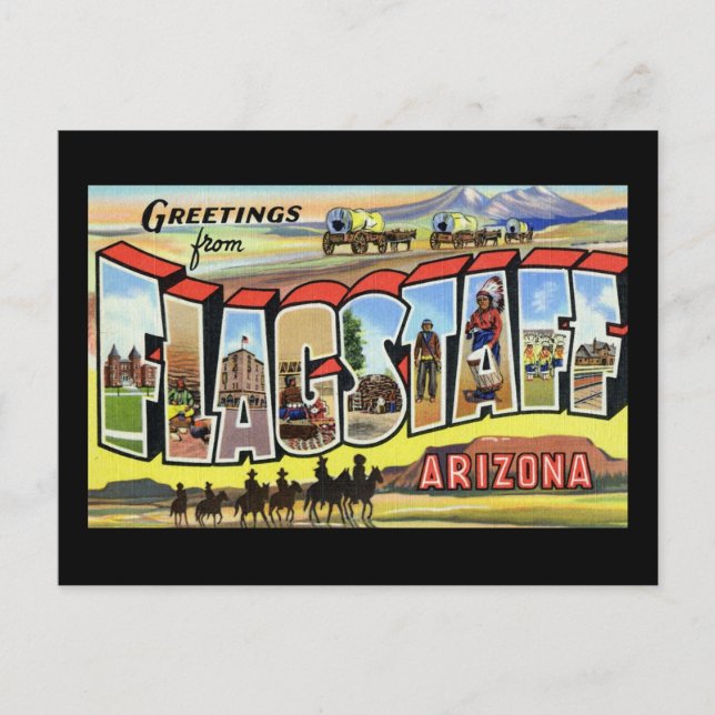 Carte Postale Salutations de Flagstaff Arizona (Devant)