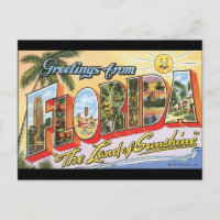 Salutations de Florida_Poster Vintage voyage