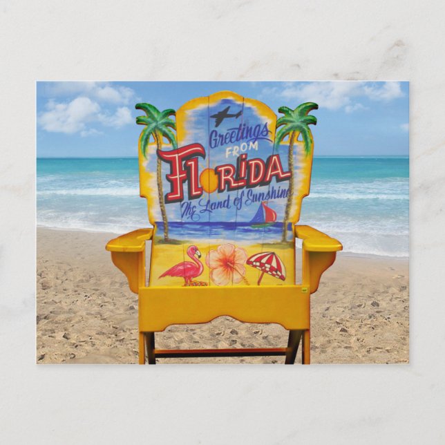 Carte Postale Salutations de Floride (Devant)