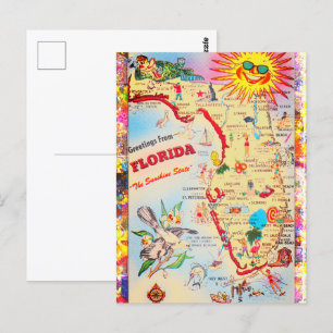 Carte Postale Salutations de Floride