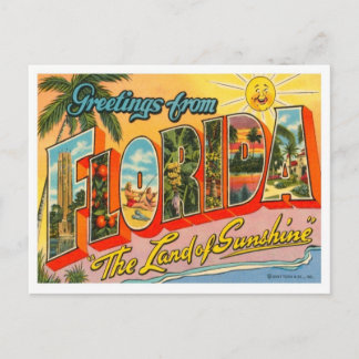 Carte Postale Salutations De Floride