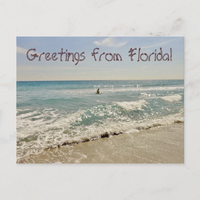 Carte Postale Salutations de Floride Miami (Devant)