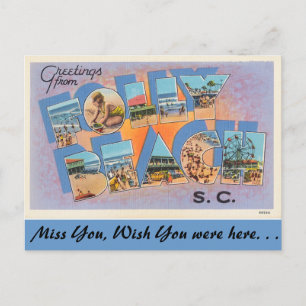 Carte Postale Salutations de Folly Beach