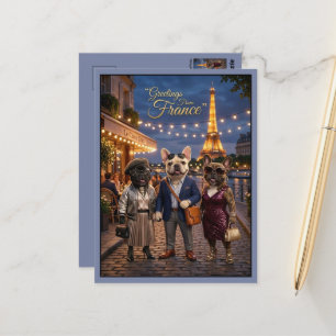 Carte Postale Salutations de France Travel