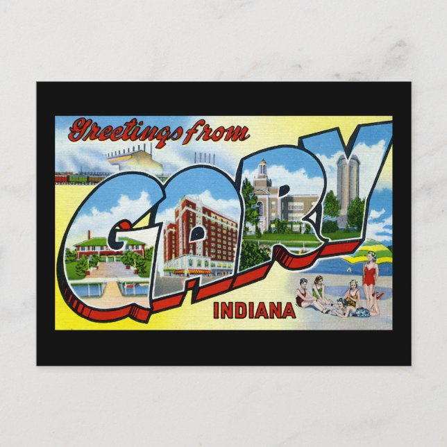 Carte Postale Salutations de Gary Indiana (Devant)