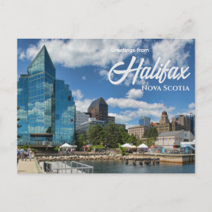 Carte Postale Salutations de Halifax Nouvelle-Écosse Canada Trav