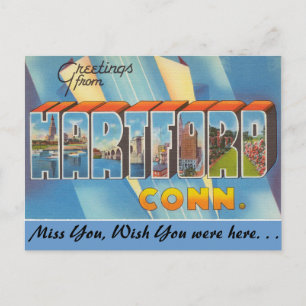 Carte Postale Salutations de Hartford