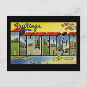 Carte Postale Salutations de Henderson Kentucky