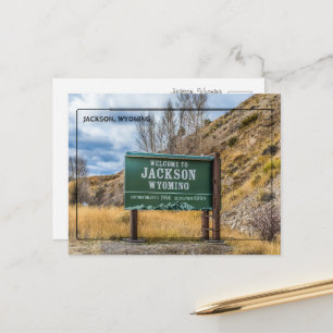 Carte Postale Salutations de Jackson, Wyoming