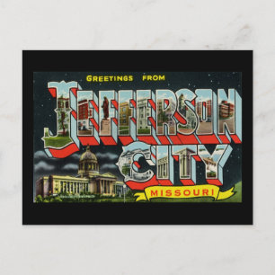 Carte Postale Salutations de Jefferson City Missouri