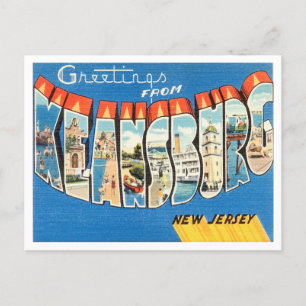 Carte Postale Salutations de Keansburg, New Jersey Travel