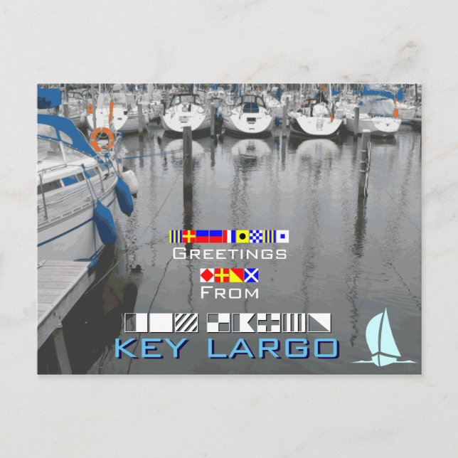 Carte Postale Salutations de Key Largo (Devant)