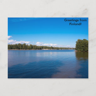 Carte Postale Salutations de la Finlande