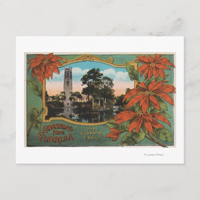 Carte Postale Salutations de la Floride l'Etat Sunshine (Devant)
