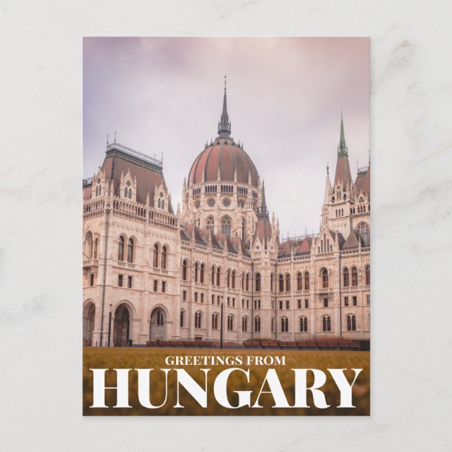Carte Postale Salutations de la hongrie (Devant)