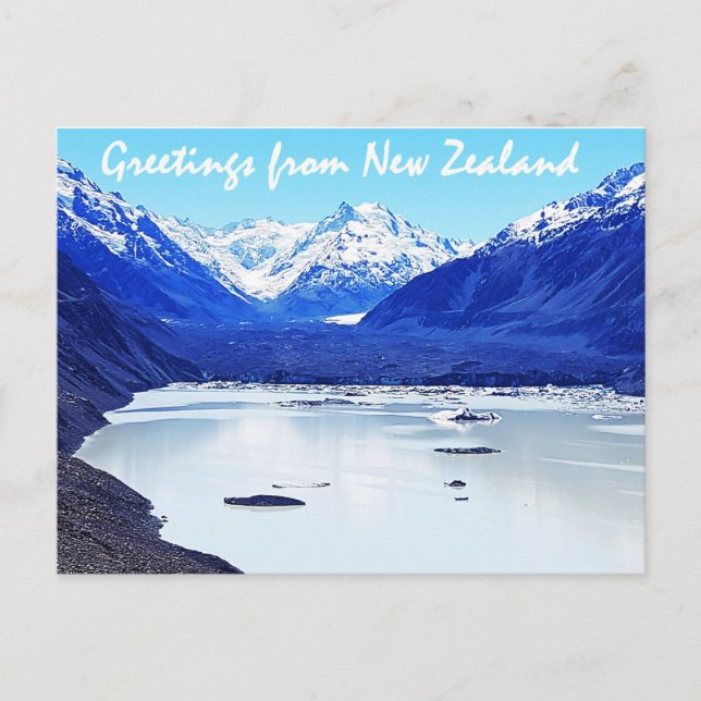 Carte Postale Salutations de la Nouvelle-Zélande (Devant)